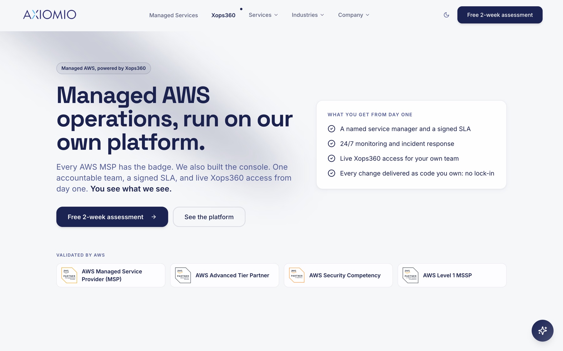 AXIOMIO website